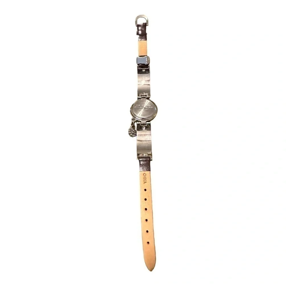 Premier Designs Petal Watch Women’s with Leather Braided and Silver Band